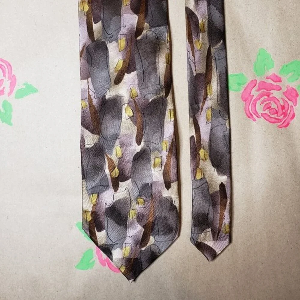 J. Garcia Tie Parrot Lust With Cigarette Burn Collection Forty-Two Neck Tie